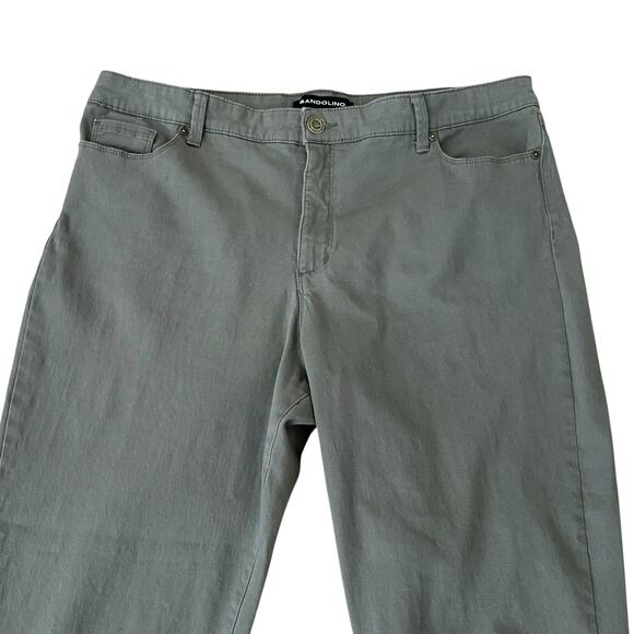 Bandolino Amy Women’s Straight Leg High Rise Green Jeans Size 16 - Picture 3 of 7